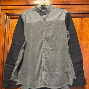 Men's kenneth cole reaction color block button down shirt Size M